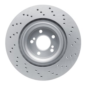 BMW M4 Brake Rotor (1) - Rear - R1 Concepts - Drilled GeoSPEC Coated - `15-`20